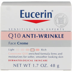 Eucerin Sensitive Skin Experts Q10 Anti-Wrinkle Face Creme 1.70 oz (Pack of 11)