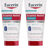 Eucerin Eczema Relief Hydrogel for Dry,Itchy,Eczema-Prone Skin,Fragrance Free and Steroid Free Body Moisturizer for Dry Skin,5 Fl Oz Tube,(Pack of 2)