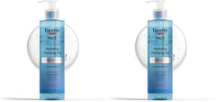 Eucerin Face Gentle Cleansing Hydrating Cleansing Gel,Daily Face Wash and Makeup Remover with Hyaluronic Acid,13.5 Fl Oz Bottle,(Pack of 2)