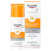 Eucerin Protector solar facial anti edad con ácido hialurónico FPS 50+, Sun, 50 ml