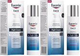 Eucerin Face Immersive Hydration Night Cream with Hyaluronic Acid and Provitamin B5,Ultra-Lightweight Face Moisturizer Smooths Fines Lines and Wrinkles,2.5 Oz Bottle,(Pack of 2)