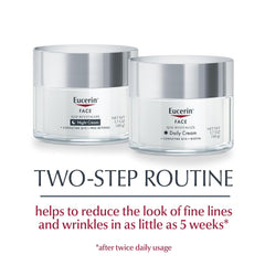 Eucerin Q10 Skin Care Set, Anti Wrinkle Daily Face Cream with Biotin (1.7 Oz) + Anti Wrinkle Night Cream with Pro-Retinol (1.7 Oz), Fragrance Free Face Moisturizer for All Skin Types
