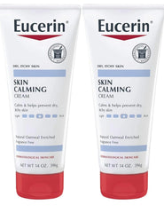 Eucerin Skin Calming Natural Oatmeal Enriched Creme 14 oz (Pack of 2)