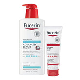 Eucerin Skin Care Set, Advanced Repair Lotion, Unscented Body Lotion for Dry Skin, 16.9 Fl Oz Eczema Relief Body Cream, Eczema Cream with Colloidal Oatmeal (Skin Protectant), 8 Oz