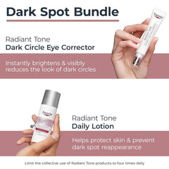 Eucerin Radiant Tone Daily Face Lotion with SPF 30, Dark Spot Corrector with Thiamidol + Eucerin Radiant Tone Eye Cream Dark Circle Corrector, Eye Brightening Cream with Thiamidol and Hyaluronic Acid