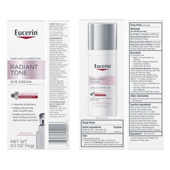 Eucerin Radiant Tone Daily Face Lotion with SPF 30, Dark Spot Corrector with Thiamidol + Eucerin Radiant Tone Eye Cream Dark Circle Corrector, Eye Brightening Cream with Thiamidol and Hyaluronic Acid
