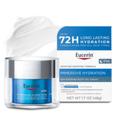 Eucerin Immersive Hydration Replenishing Night Gel Face Cream with Hyaluronic Acid and Provitamin B5, Ultra-Lightweight Face Moisturizer Reduces Look of Fine Lines and Wrinkles, 1.7 Oz Jar