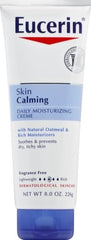 Eucerin Skin Calming Cream - Full Body Lotion for Dry, Itchy Skin, Natural Oatmeal Enriched - 8 oz. Tube
