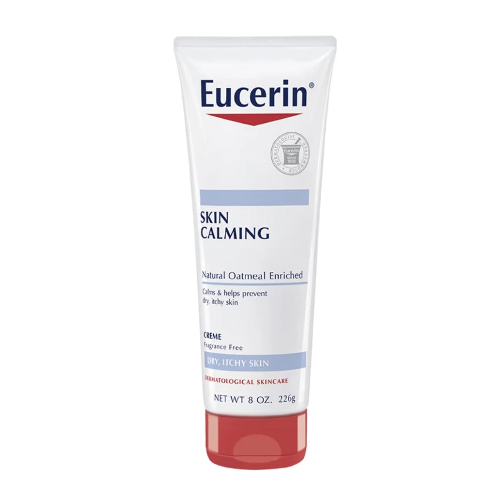 Eucerin 11962 Plus Intensive Repair Lotion, Calming Cream, 8 oz, White (Packaging May Vary)