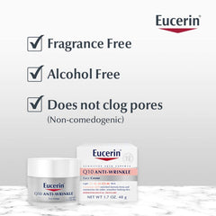 Eucerin Sensitive Skin Experts Q10 Anti-Wrinkle Face Creme 1.70 oz ( Pack of 5)