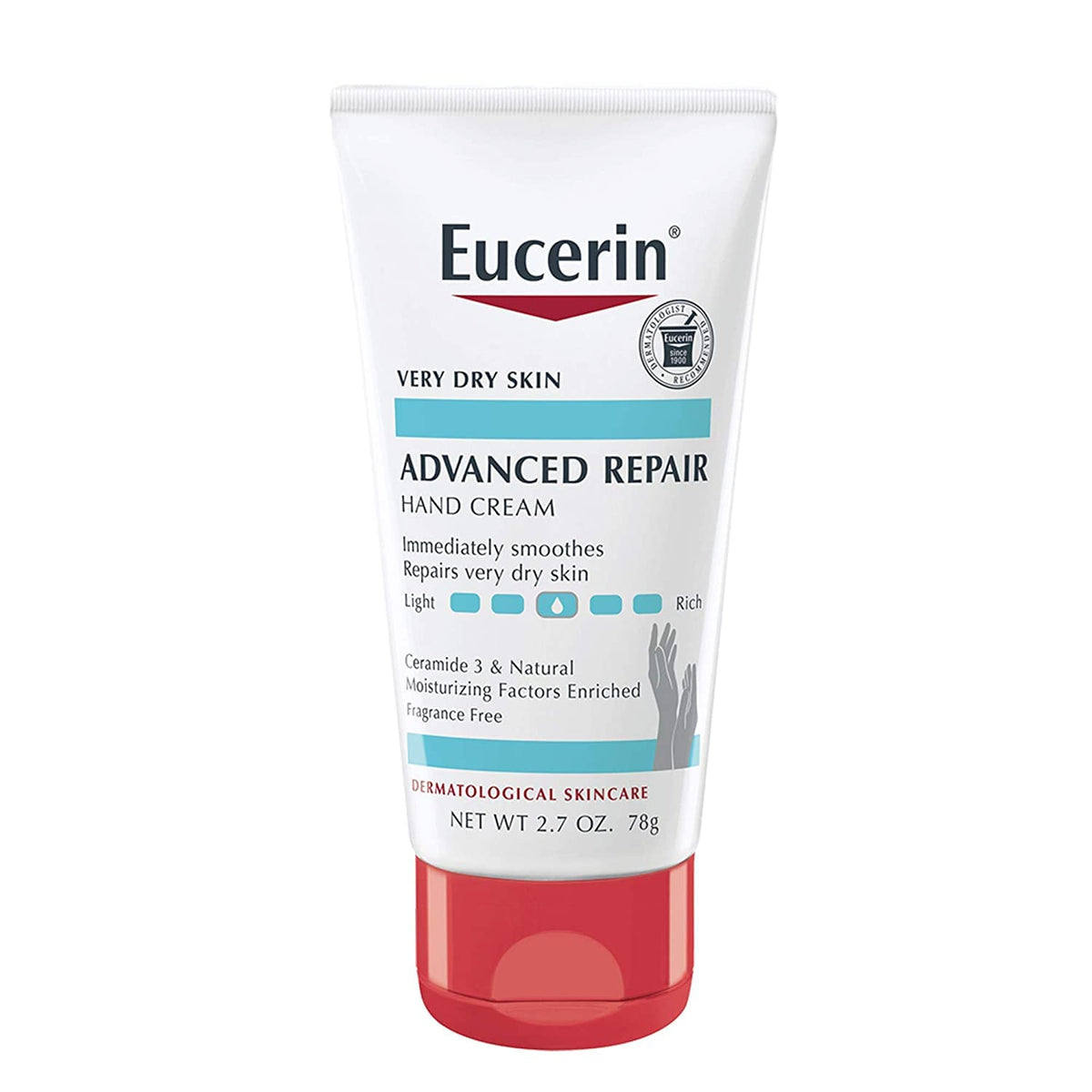 Eucerin Advanced Repair Hand Cream, 2.7 Ounces each (Value Pack of 6)