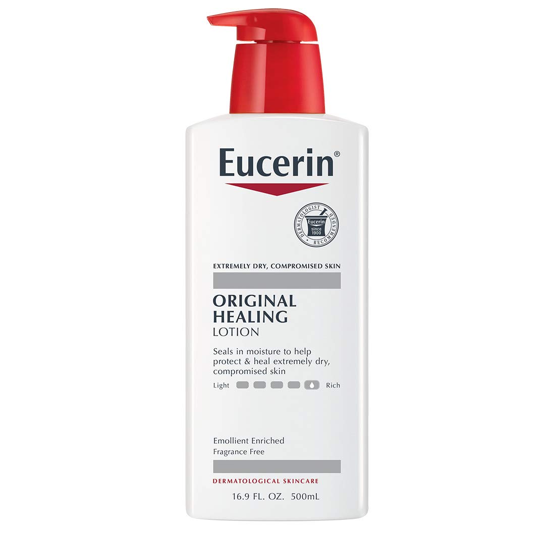 Eucerin Lotion Original Healing 16.9 Ounce Pump (500ml) (3 Pack)