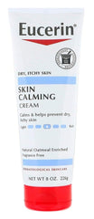 Eucerin Creme Skin Calming 8 Ounce Tube (Fragrance-Free) (236ml) (Pack of 6)