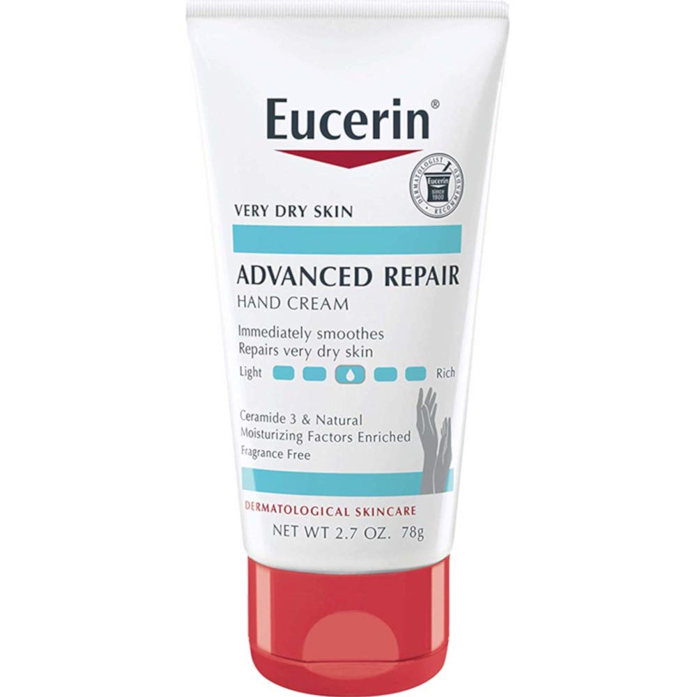 Eucerin Advanced Repair Hand Cream, 2.7 Ounces Each (Value Pack of 8)