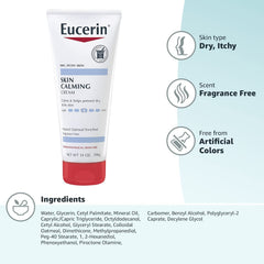 Eucerin, Skin Calming Creme, Dry, Itchy Skin, Fragrance Free, 14 oz (396 g)