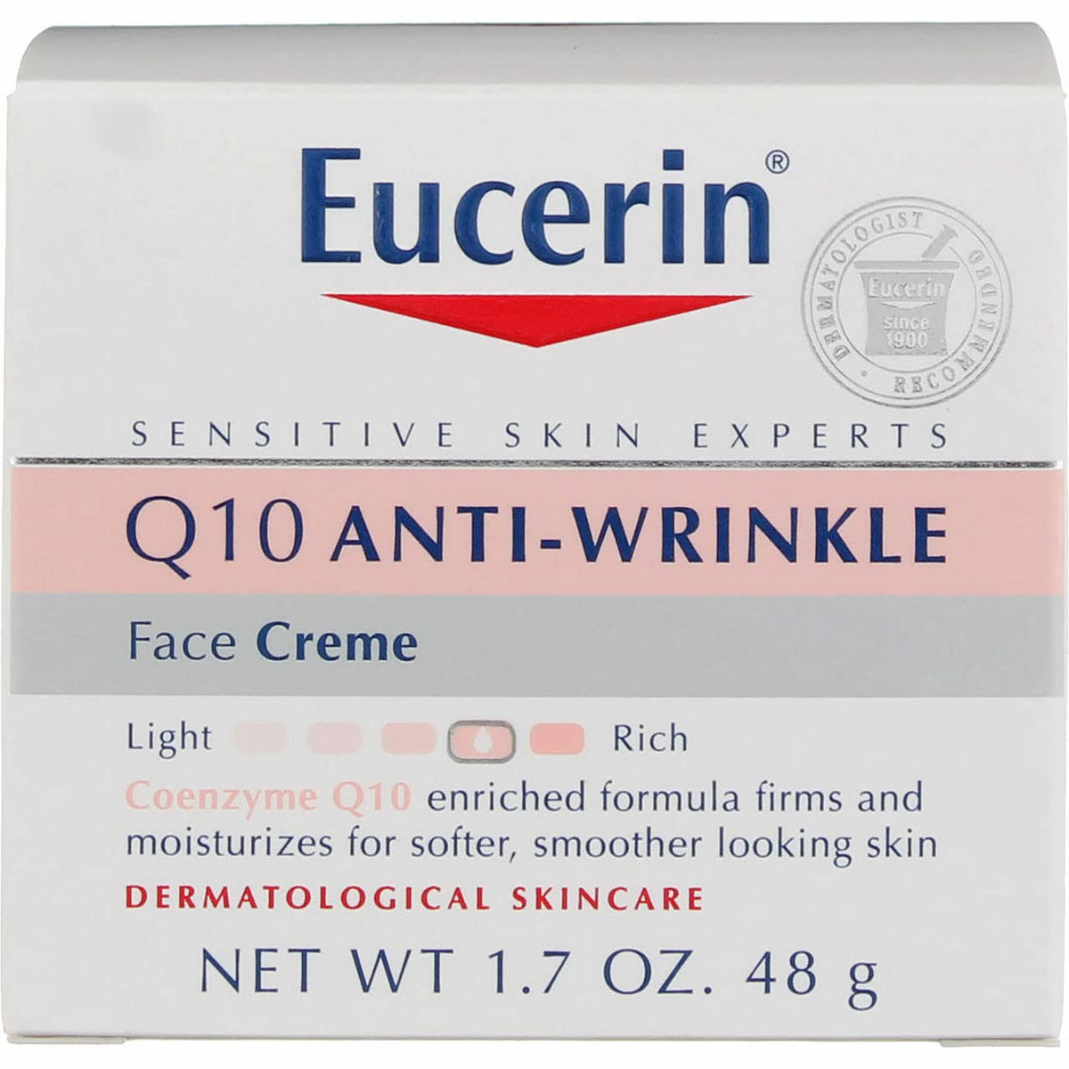 Eucerin Sensitive Skin Experts Q10 Anti-Wrinkle Face Creme 1.70 oz (Pack of 11)