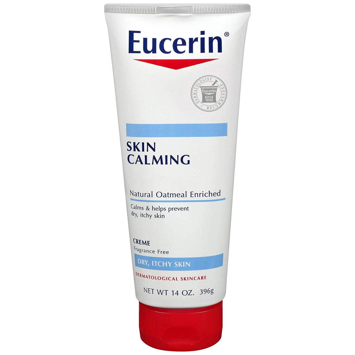 Eucerin Creme Skin Calming 14 Ounce Tube (Fragrance-Free) (414ml) (6 Pack)