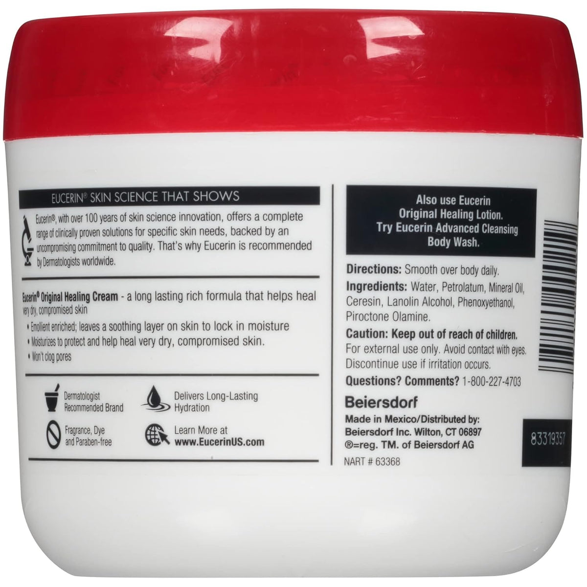 Eucerin Original Moisturizing Creme 16 OZ