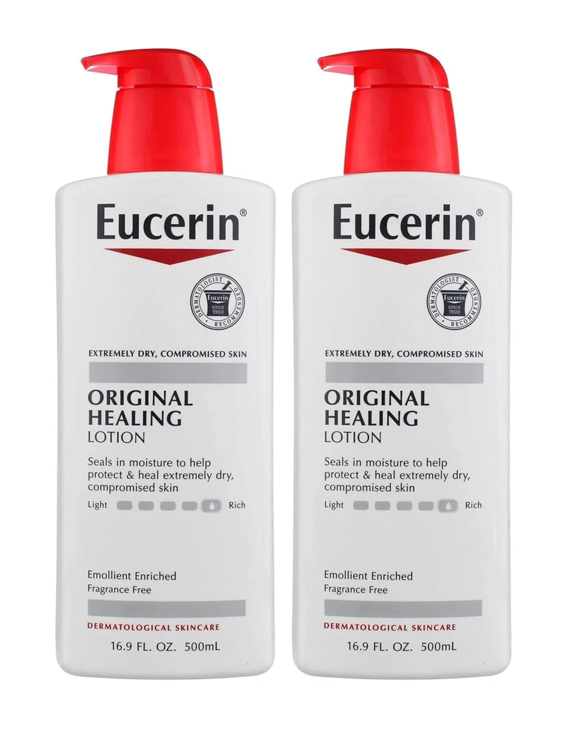 Eucerin Lotion Original Healing, 16.9 Fl Oz (Pack of 2)