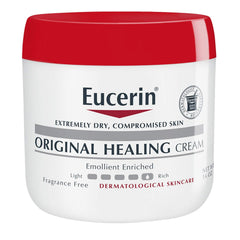 Eucerin Original Healing Cream, Fragrance Free Body Cream for Dry Skin, 16 Oz Jar (Pack of 1)
