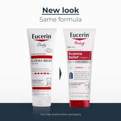 Eucerin Baby Eczema Relief Body Cream, Fragrance Free Baby Eczema Cream with Colloidal Oatmeal, Ceramide-3 and Licorice Root Extract, 8 Oz Tube