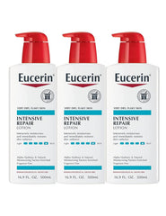Eucerin Lotion Intensive Repair 16.9 Ounce Pump (500ml) (3 Pack)