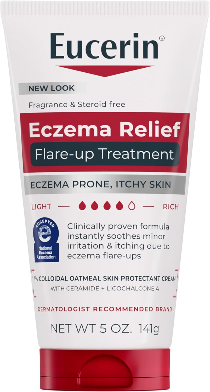 Eucerin Eczema Relief Flare-up Treatment - Provides Immediate Relief for Eczema-Prone Skin - 5 oz. Tube