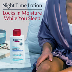 Eucerin Advanced Repair Scented Night Lotion, 48 Hour Moisturizing Body Lotion for Dry Skin with a Hypoallergenic Soothing Scent, Paraben Free, 13.5 Fl Oz Bottle