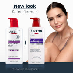 Eucerin Roughness Relief Body Lotion for Extremely Dry, Rough Skin, Urea Enriched Body Moisturizer, 16.9 Fl Oz Bottle