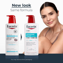Eucerin Advanced Repair Body Lotion for Very Dry Skin, Unscented Lotion Formulated with Ceramides, 16.9 Fl Oz Bottle