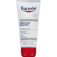 Eucerin Original Healing Cream - Fragrance Free, Rich Lotion for Extremely Dry Skin - 2 oz. Tube (Pack of 1)