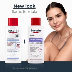 Eucerin Itch Relief Intensive Calming Lotion, Itch-Relieving Lotion for Sensitive Dry Skin, 8.4 Fl Oz Bottle