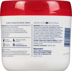 Eucerin Advanced Repair Cream - Fragrance Free, Full Body Lotion for Very Dry Skin - 16 oz. Jar